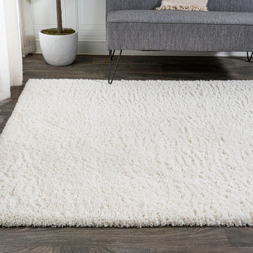 Groovy Solid Shag Area Rug